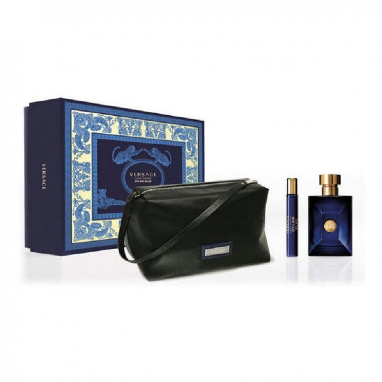 Versace Pour Homme Dylan Blue EDT 3 Pcs Gift Set for Men (100% Original)
