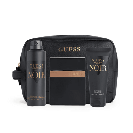 Guess-Seductive-Homme-Noir-4-Pcs-Gift-Set-100ml-EDT-226ml-BS-100ml-SG-Pouch-Bag-Inside