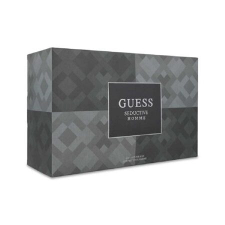 Guess-Seductive-Homme-4-Pcs-Gift-Set-100ml-EDT-226ml-BS-100ml-SG-Pouch-Bag-Box